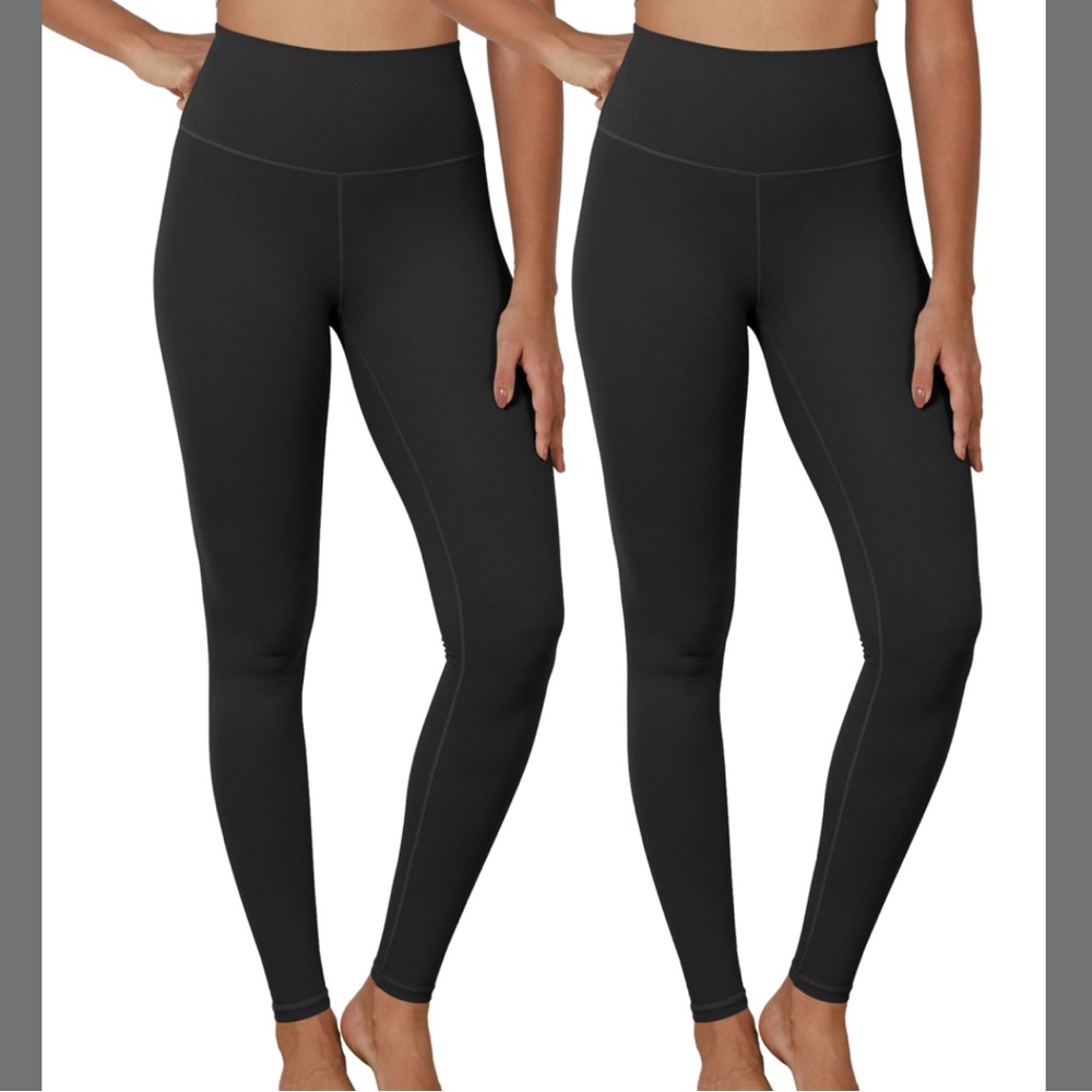 Buttery Soft Lounge Yoga Leggings Women’s 2 Pack Full Length - XS